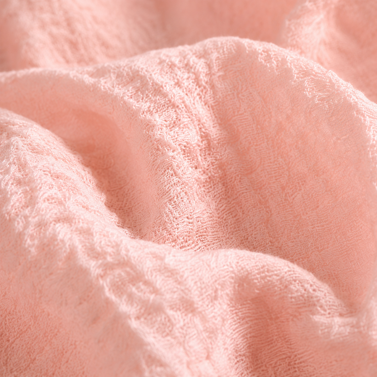Crimps Hijab – Peach Pink | Lightweight Textured Scarf