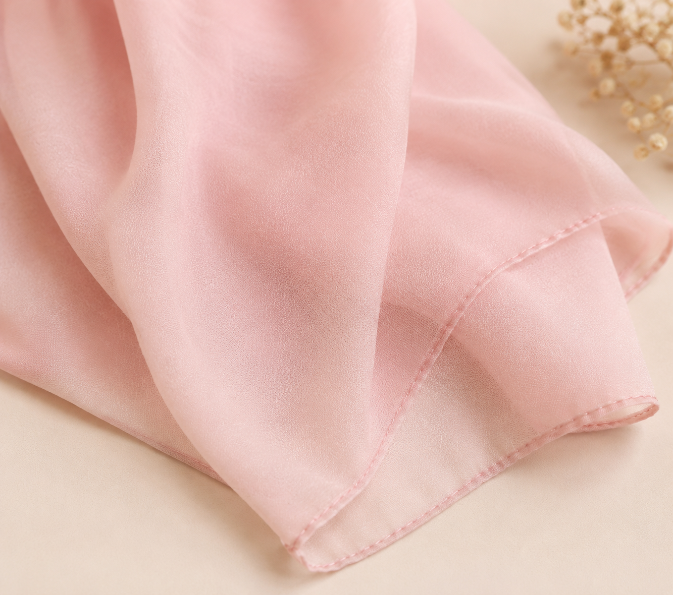 Chiffon Scarf - Tea Pink