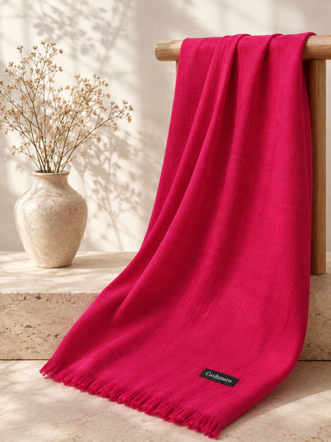 Turkish Lawn Hijab - Shocking Pink | Soft Lightweight Scarf