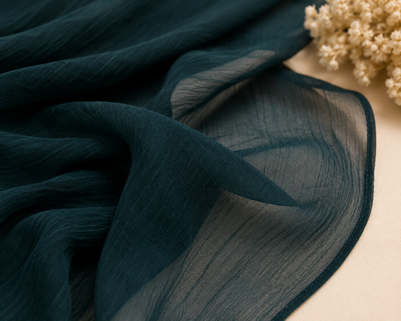 Luxe Silk Scarf - Bottle Green