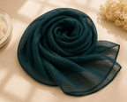Luxe Silk Scarf - Bottle Green