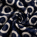 Turkish Textured Printed Lawn - Abstract Geometric Print