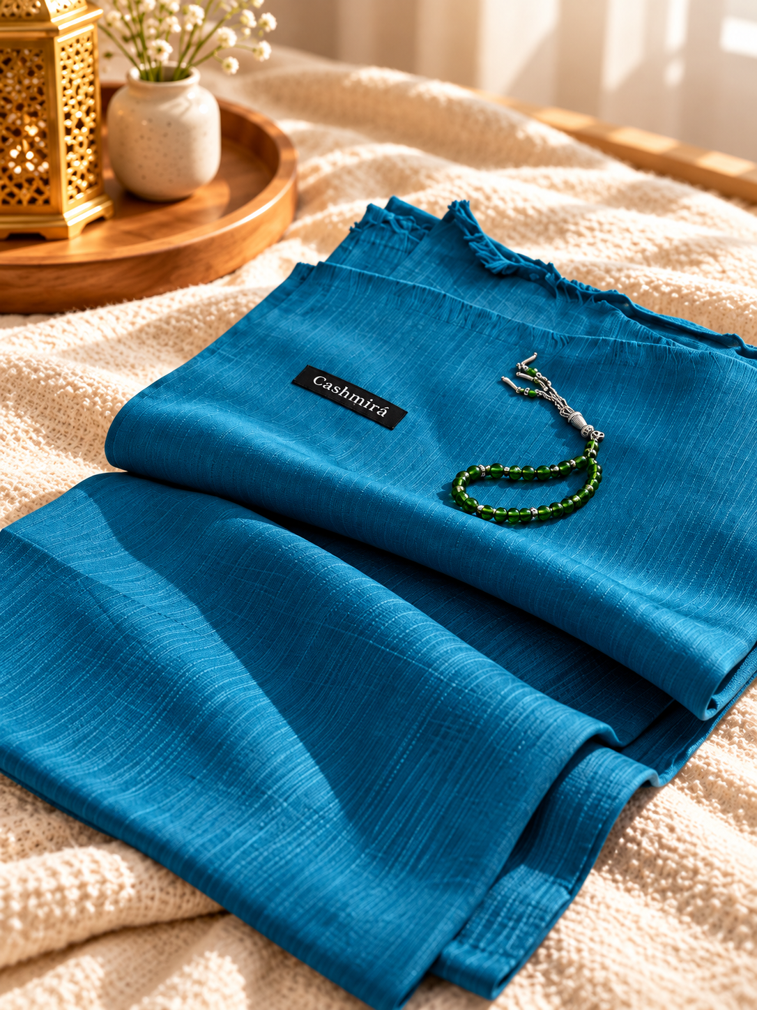 Turkish Lawn Hijab - Teal Blue | Soft Lightweight Scarf