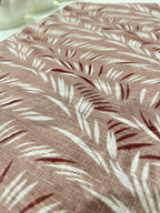Turkish Textured Printed Lawn - Tropical Leaf Print
