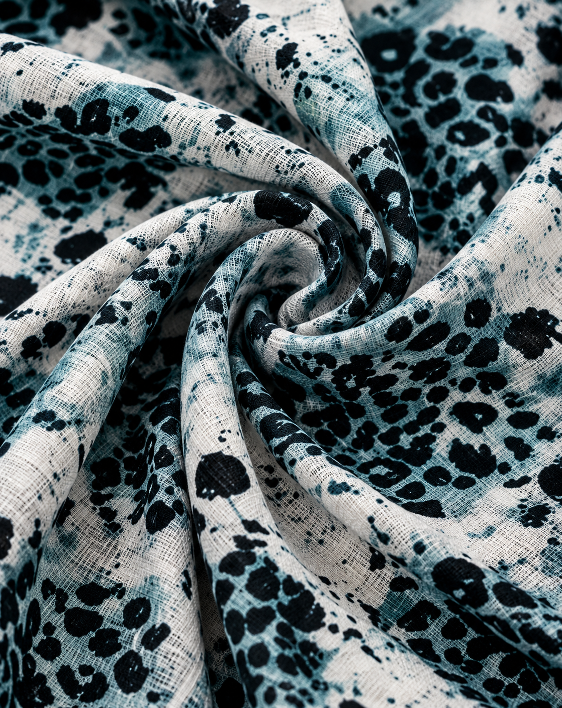 Turkish Textured Printed Lawn – Leopard Print