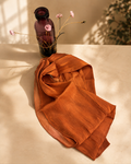 Luxe Silk Scarf - Burnt Copper