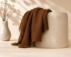 Crimps Hijab – Brown | Lightweight Textured Scarf