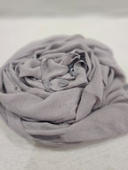 Grey Butter Lawn hijab, soft lightweight scarf – Ciyaab