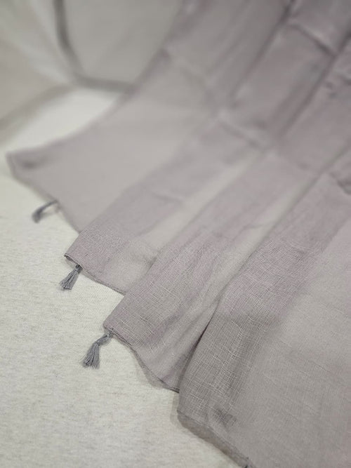 Butter Lawn Hijab – Grey | Soft & Lightweight