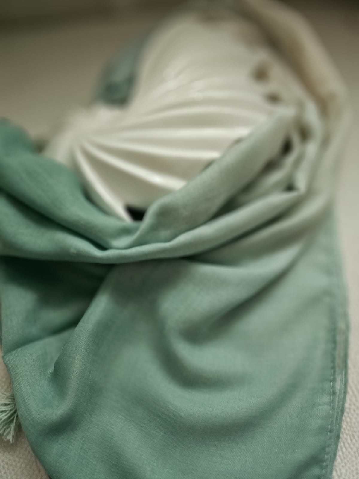 Arabic Lawn Scarf — Sage Ombre