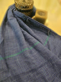 CIYAAB Arabic Lawn Scarf in navy blue check print