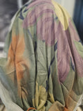 Arabic Lawn Scarf – Watercolor Floral Print
