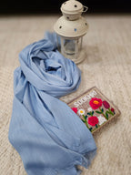 Turkish Lawn Hijab - Blue | Soft Lightweight Scarf CIYAAB