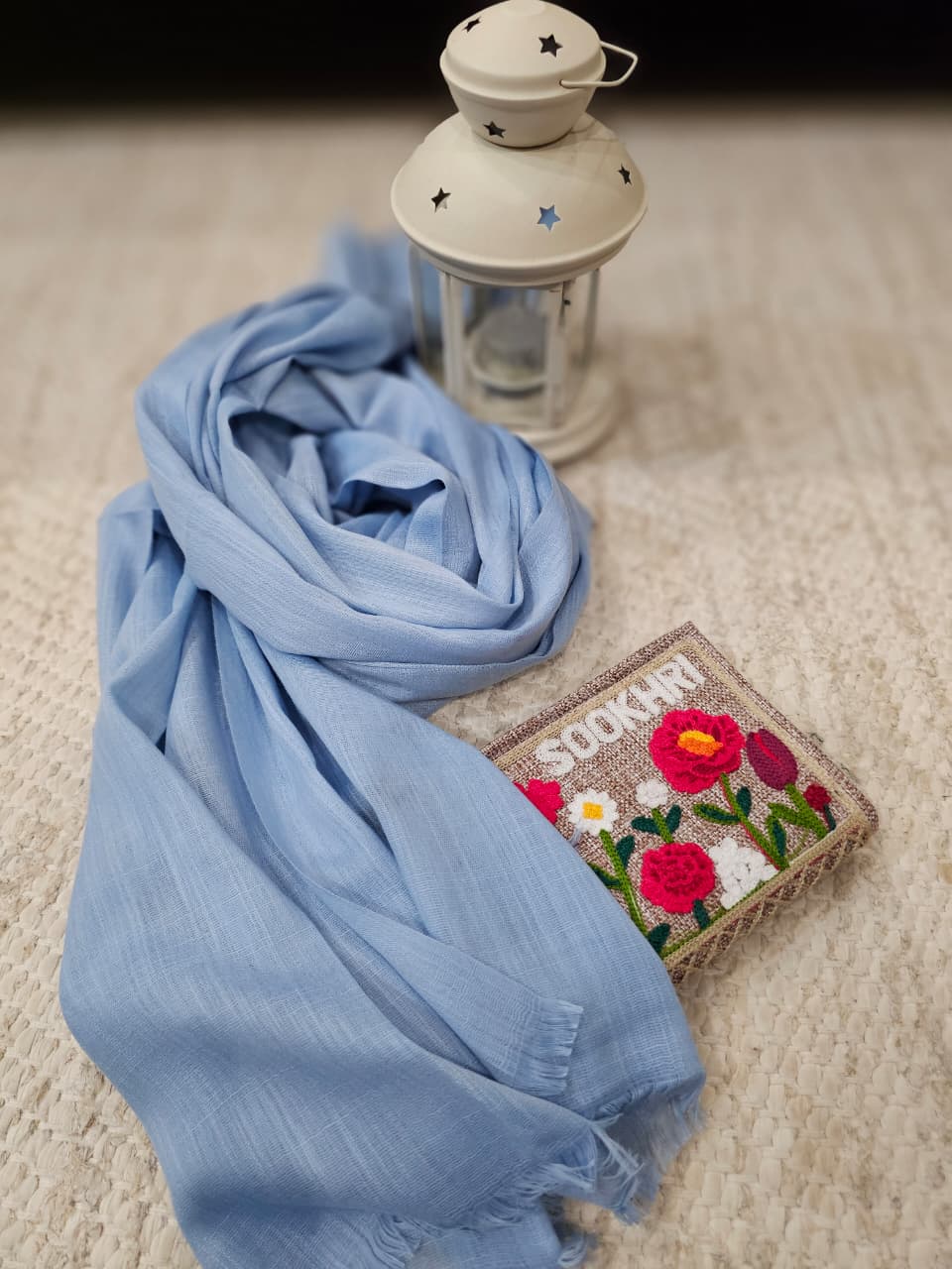 Turkish Lawn Hijab - Blue | Soft Lightweight Scarf