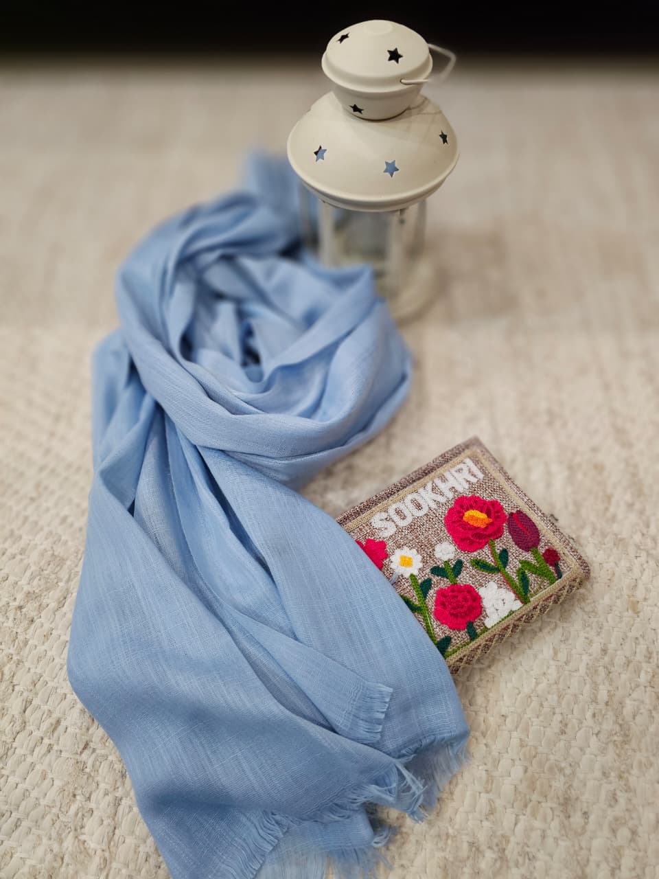 Turkish Lawn Hijab - Blue | Soft Lightweight Scarf