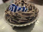 Arabic Lawn Scarf – Stripe & Leopard Border CIYAAB