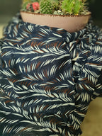 Turkish Textured Printed Lawn - Tropical Leaf Print CIYAAB