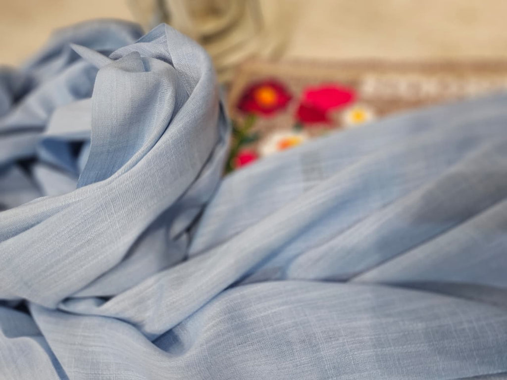 Turkish Lawn Hijab - Blue | Soft Lightweight Scarf