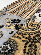 Turkish Textured Printed Lawn - Patchwork Floral-Paisley Print
