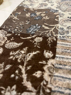 Turkish Textured Printed Lawn - Patchwork Floral-Paisley Print