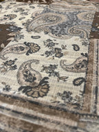 Turkish Textured Printed Lawn - Patchwork Floral-Paisley Print