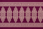 Silver Grey & Deep Plum Cotton Banarsi 3 Piece Unstitched Suit Ciyaab