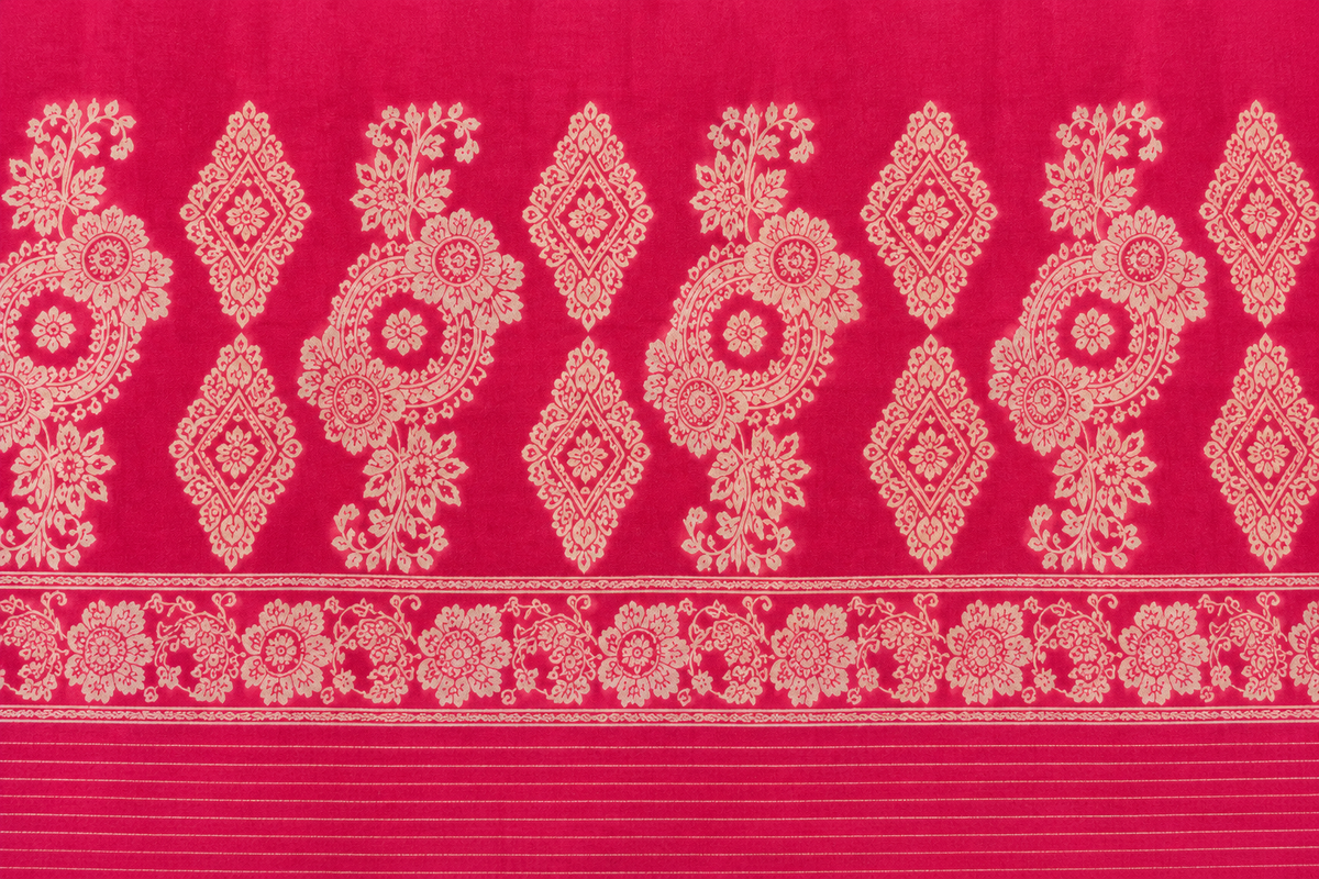 Pink Cotton Banarsi 3 Piece Unstitched Suit Ciyaab