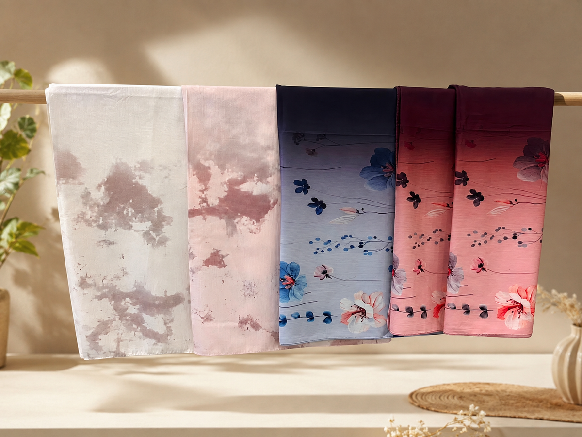 Ciyaab Malai Lawn Printed Scarf – Soft Floral Printed Hijab collection overview