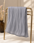 Luxe Silk Scarf - Light Grey